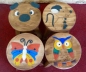 Kinderhocker aus Holz, kleines Schwein