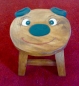 Kinderhocker aus Holz, kleines Schwein