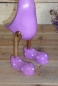 LEN78 | Laufente, lila mit Hut und Schuhen, H: ca 65 cm