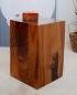 RQRO46-1 | Deco cuboid teak/resin, red orange, h: 46cm