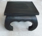 Opiumtisch aus Holz, 35x35x28 cm, schwarzbraun